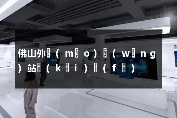 佛山外貿(mào)網(wǎng)站開(kāi)發(fā)