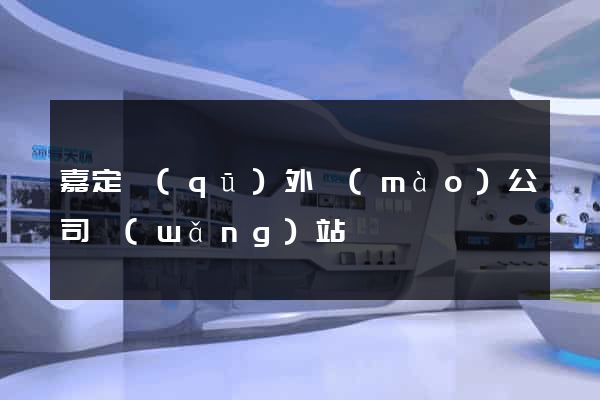 嘉定區(qū)外貿(mào)公司網(wǎng)站