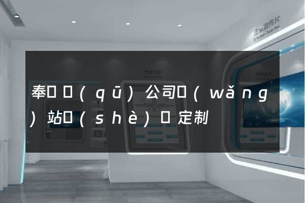 奉賢區(qū)公司網(wǎng)站設(shè)計定制