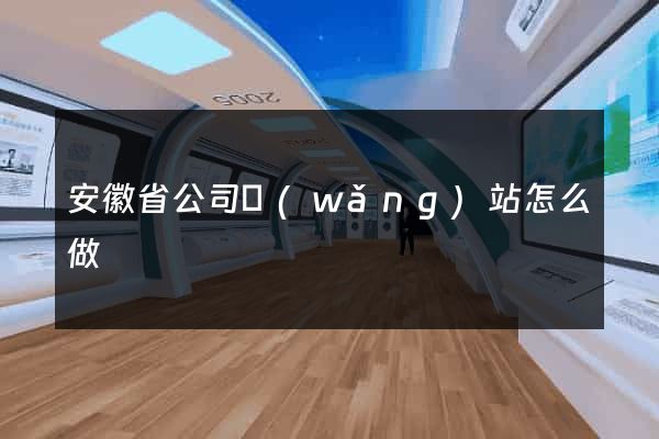 安徽省公司網(wǎng)站怎么做