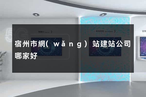 宿州市網(wǎng)站建站公司哪家好