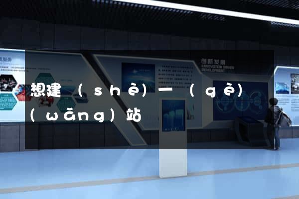 想建設(shè)一個(gè)網(wǎng)站