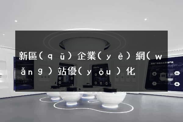 新區(qū)企業(yè)網(wǎng)站優(yōu)化