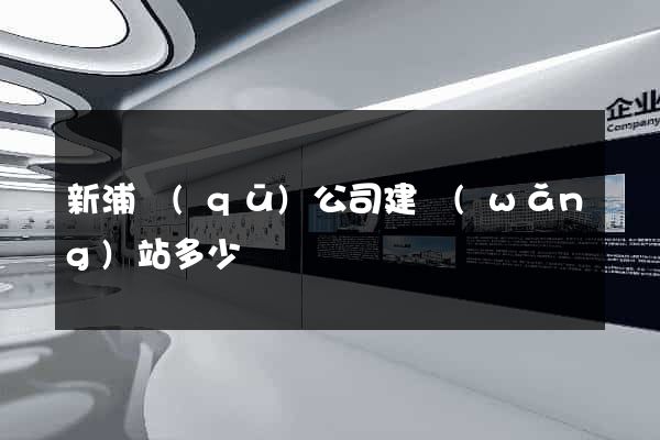 新浦區(qū)公司建網(wǎng)站多少錢