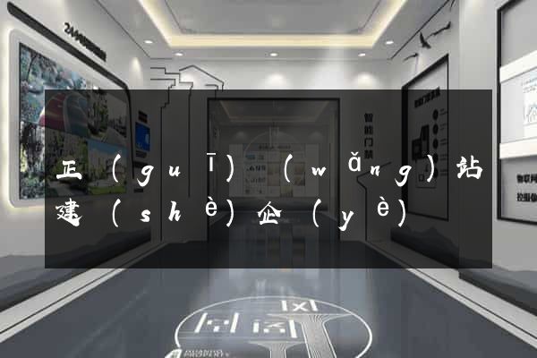 正規(guī)網(wǎng)站建設(shè)企業(yè)