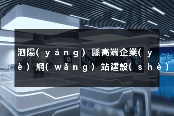 泗陽(yáng)縣高端企業(yè)網(wǎng)站建設(shè)公司