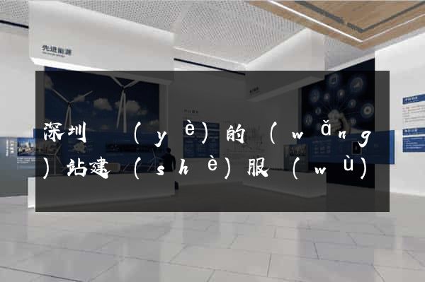 深圳專業(yè)的網(wǎng)站建設(shè)服務(wù)