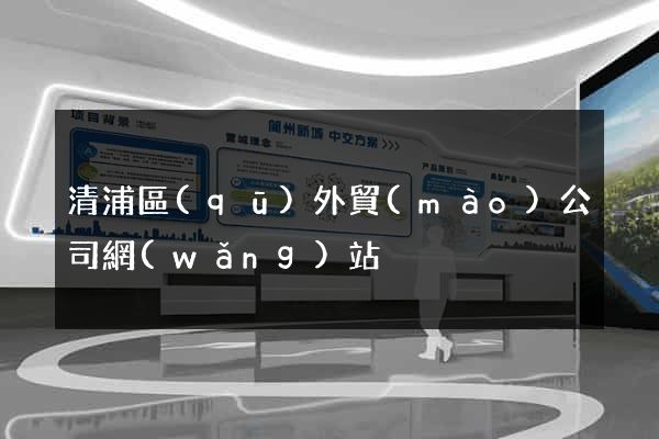 清浦區(qū)外貿(mào)公司網(wǎng)站