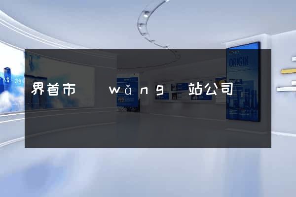 界首市網(wǎng)站公司