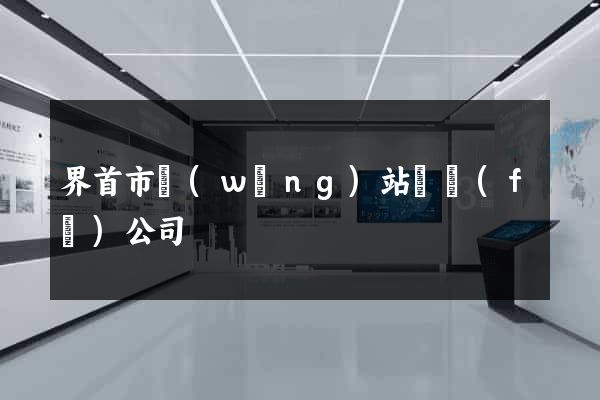 界首市網(wǎng)站開發(fā)公司