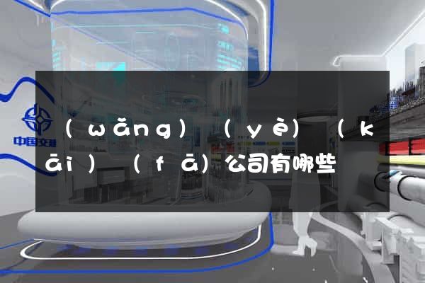 網(wǎng)頁(yè)開(kāi)發(fā)公司有哪些